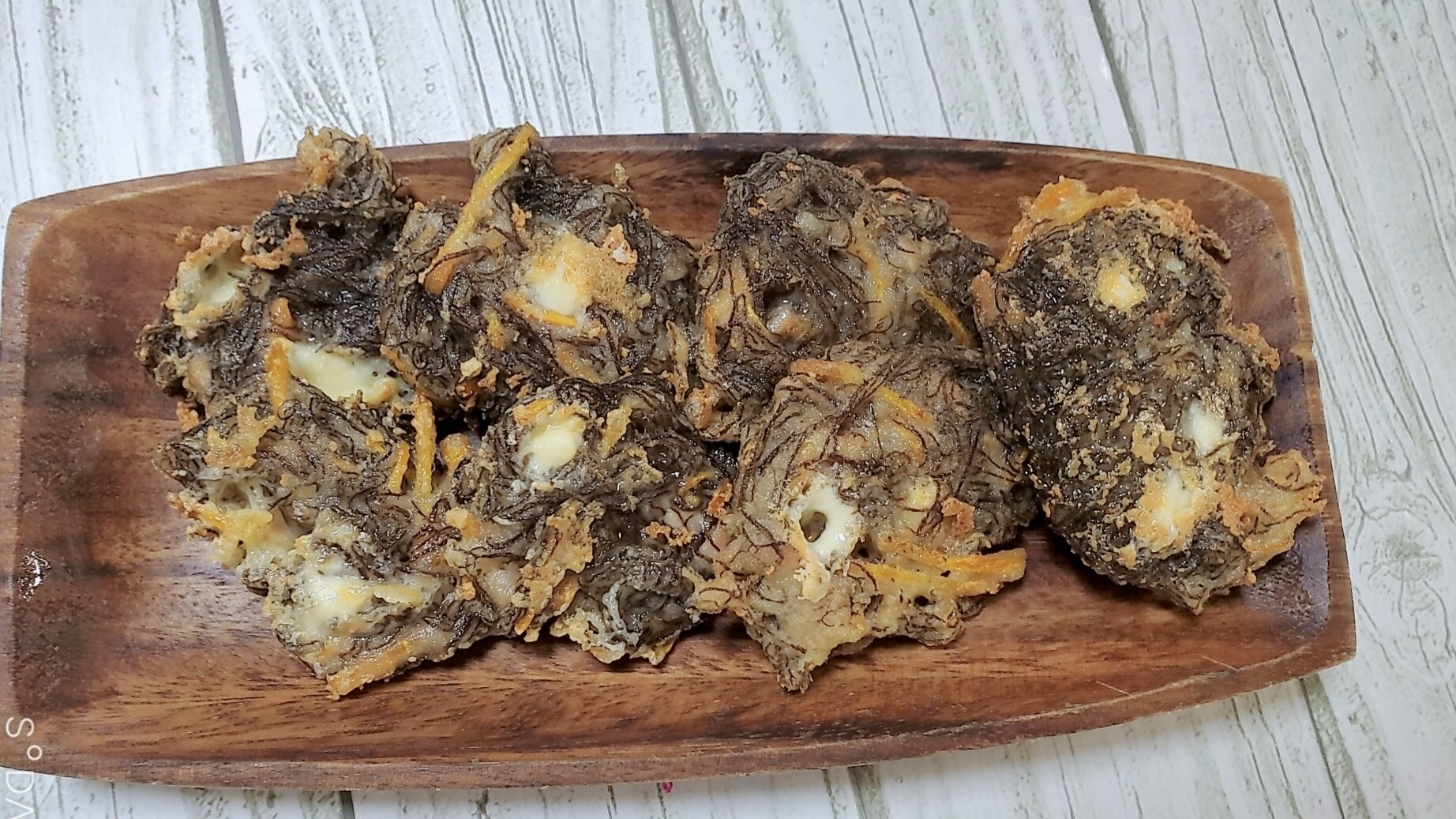 もずく天ページ もちもち!チーズ入りもずく天ぷら レシピ・作り方 by タカラ アイリ