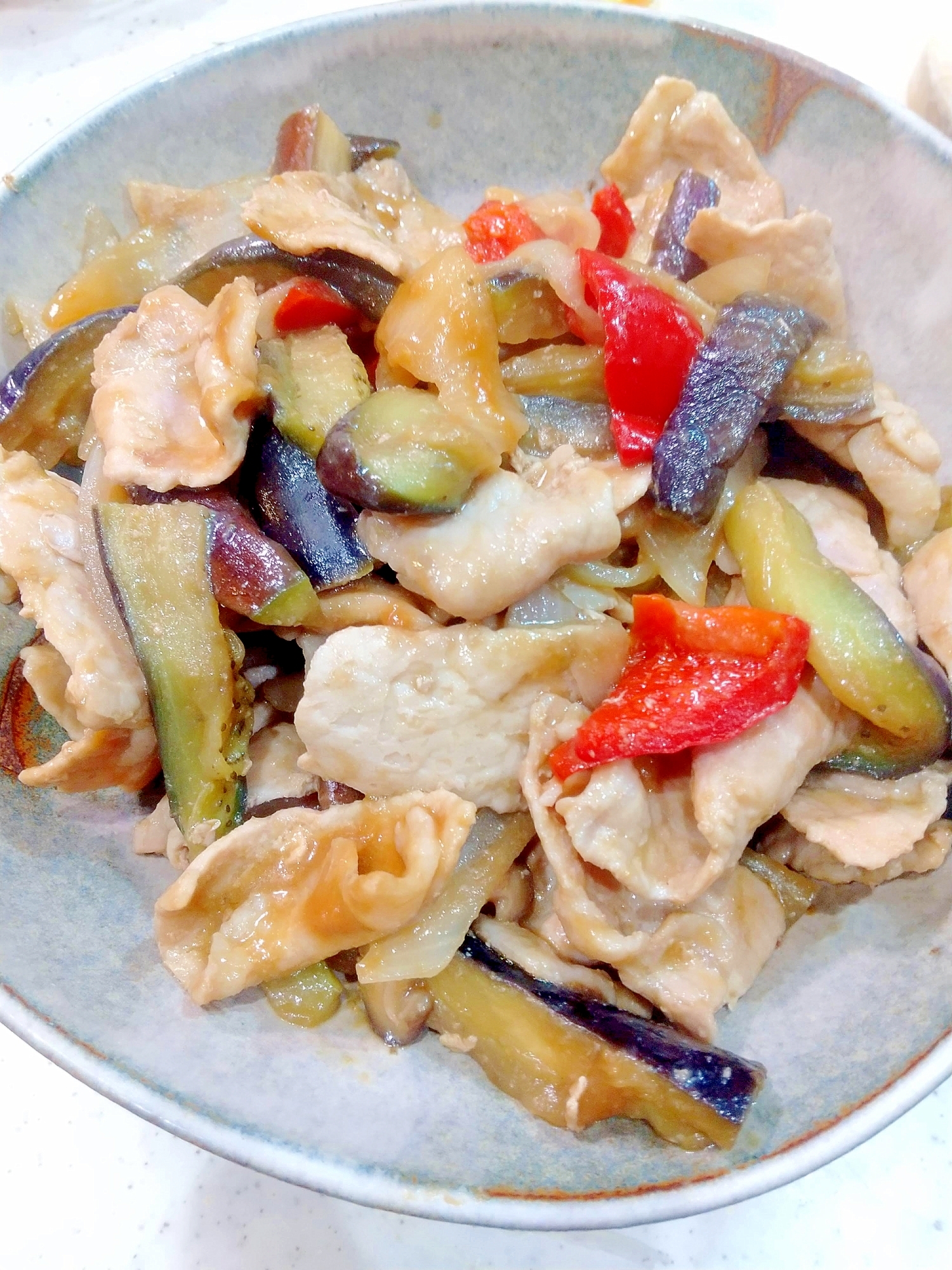 我が家の定番☆なすの肉みそ炒め