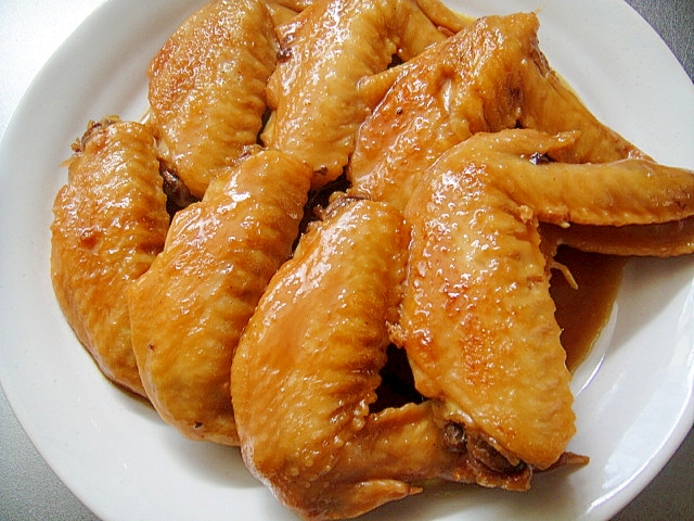 カレー風味❤鶏手羽先の甘酢煮