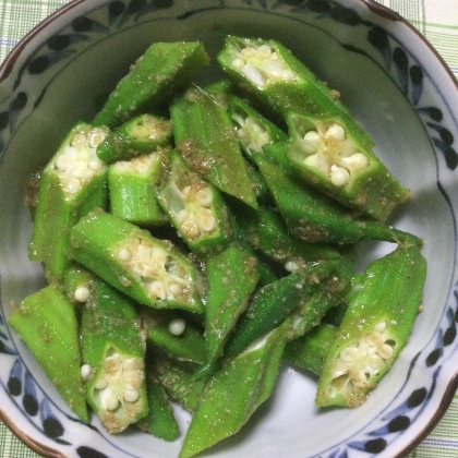 簡単シンプル！オクラのごま和え☆