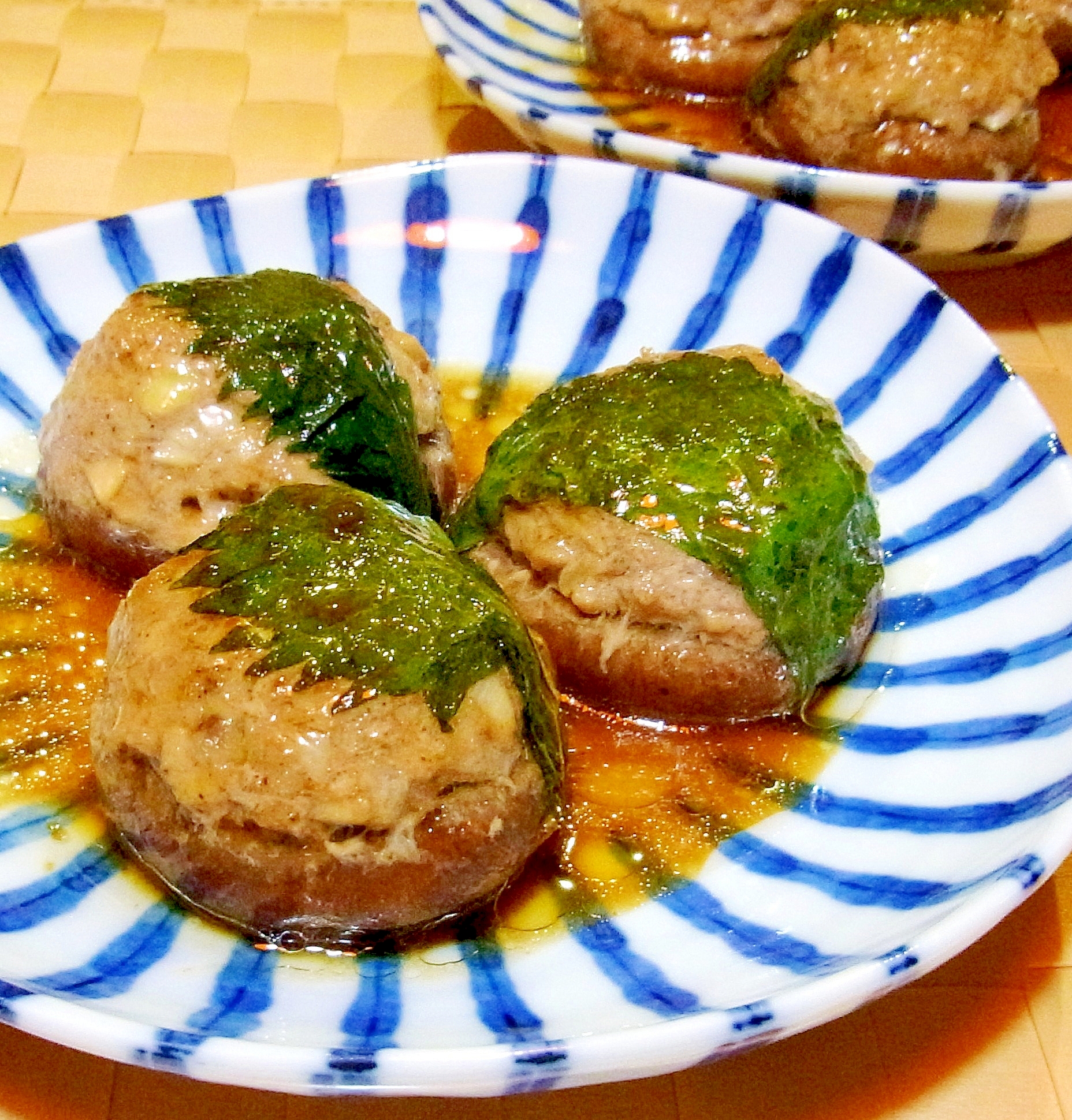 しいたけの肉詰め