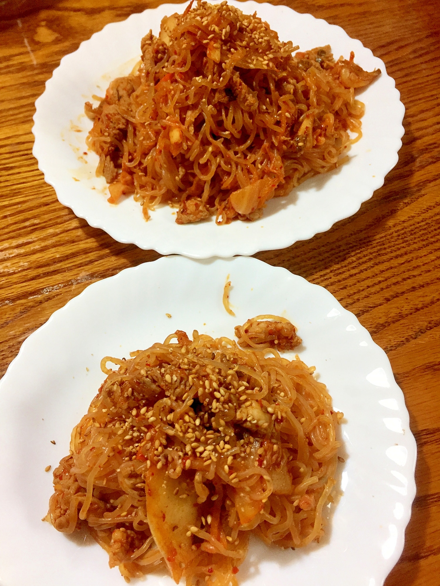 しらたきで辛うま〜豚キムチ焼きそば風♪ レシピ・作り方 by うみ