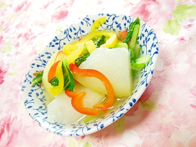 ❤冬瓜と彩り野菜の生姜にんにくスープ❤