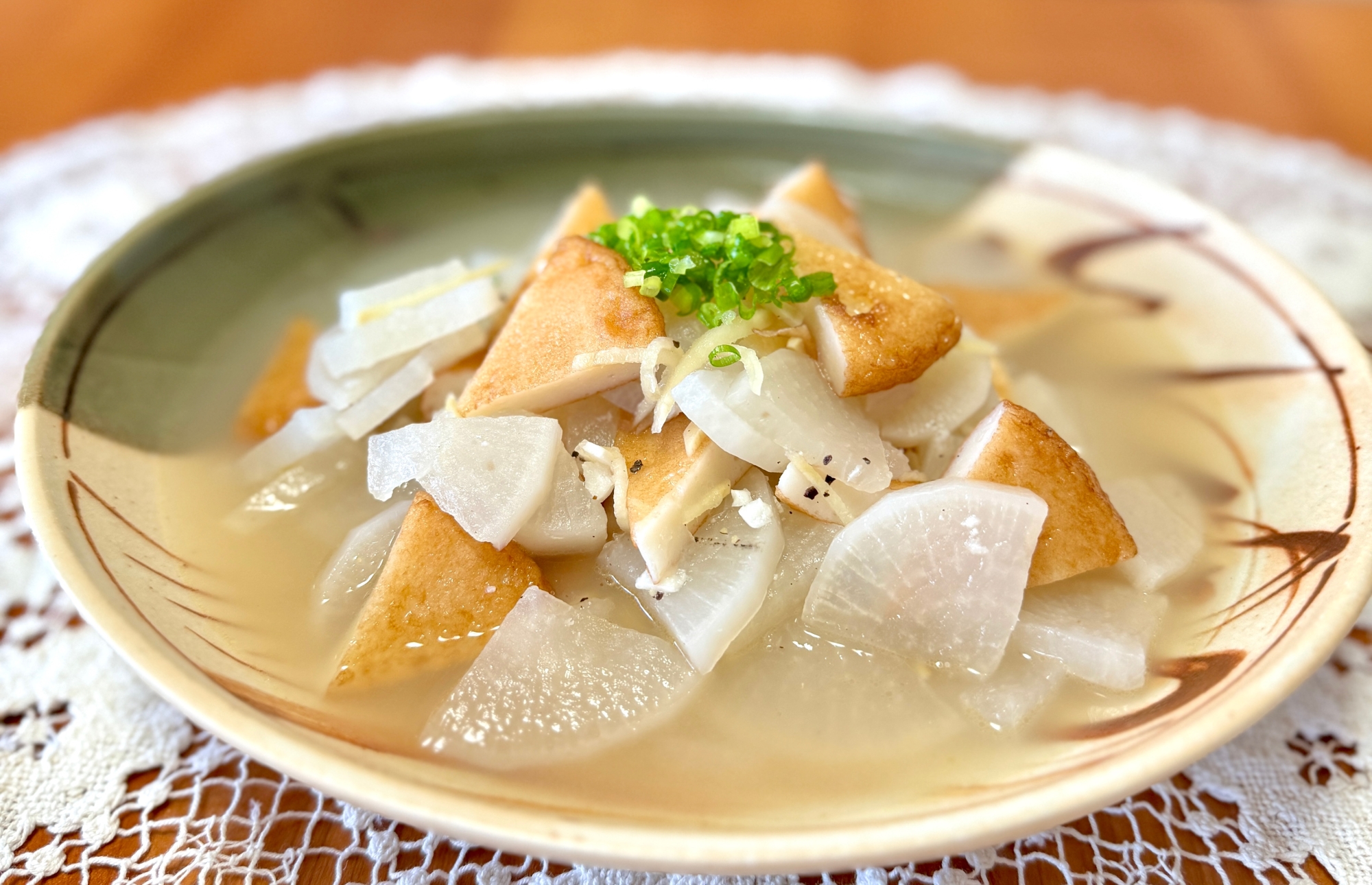 ストウブで!柔らか&とろとろの大根と平天の☆うま煮