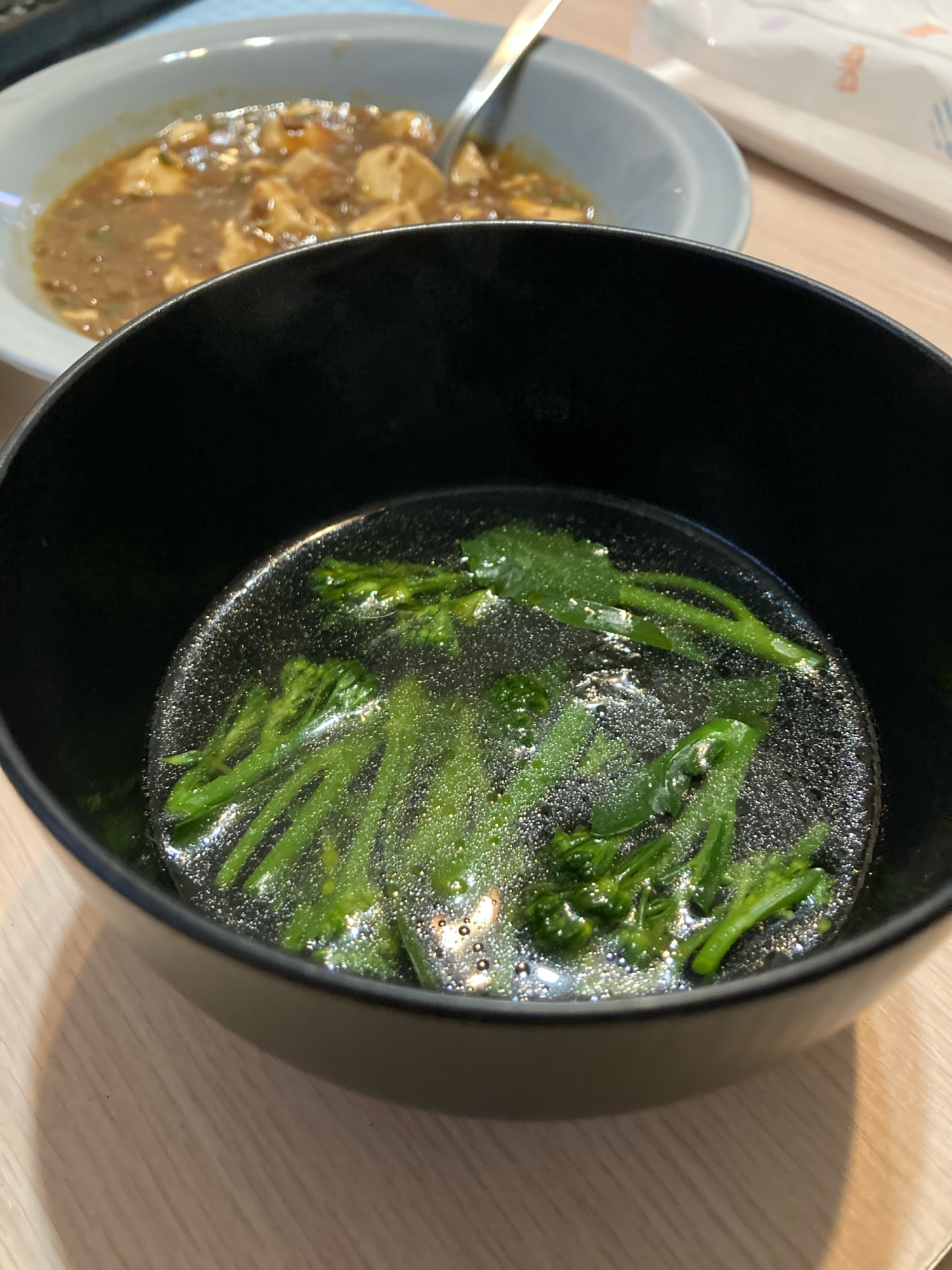 ブロッコリーと韓国海苔のスープ