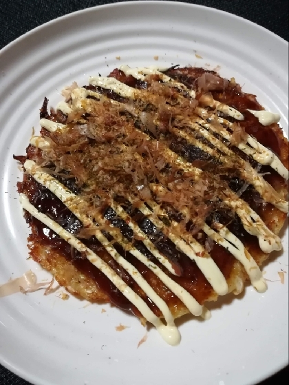 小麦粉でもふわふわお好み焼き