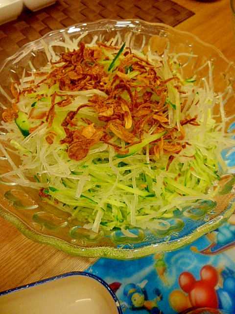 シャキシャキ大根＆胡瓜のサラダ