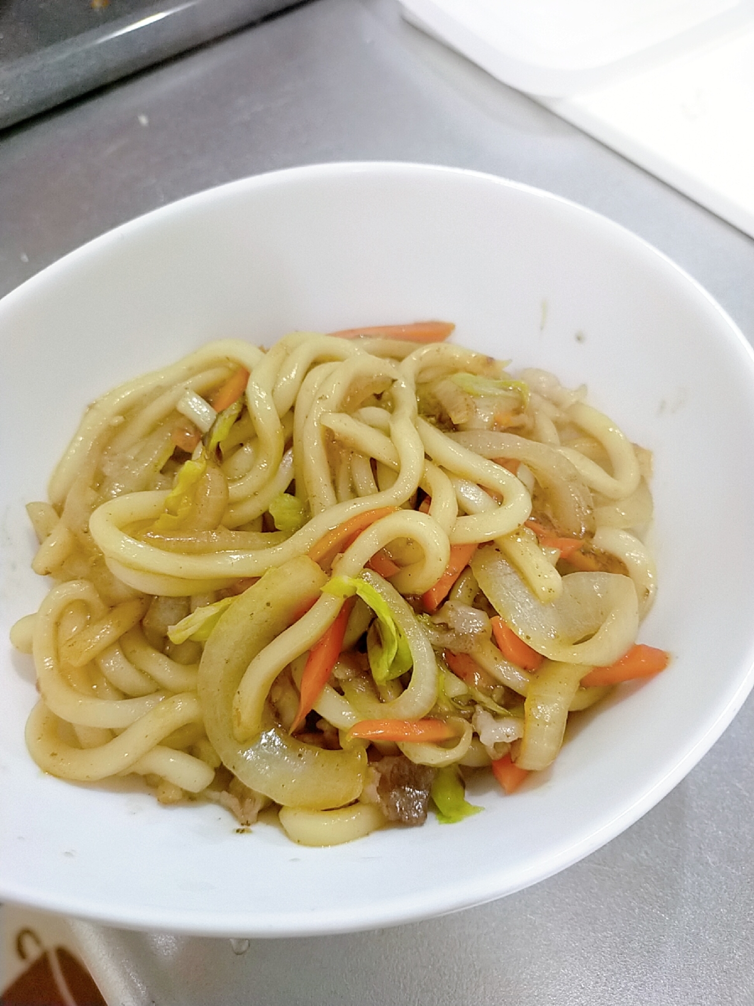 野菜たっぷり焼きうどん