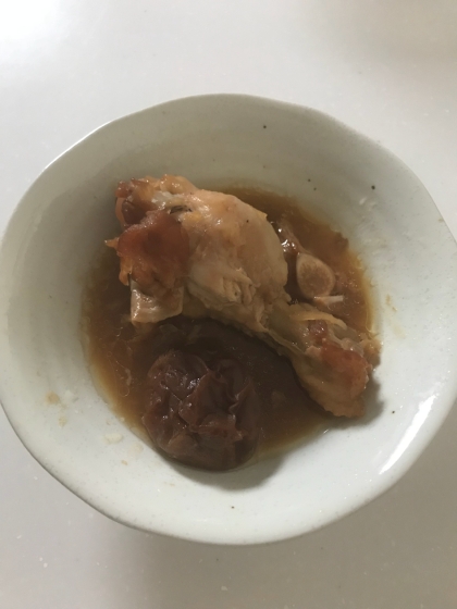 鶏手羽元の梅酒煮（圧力鍋使用）
