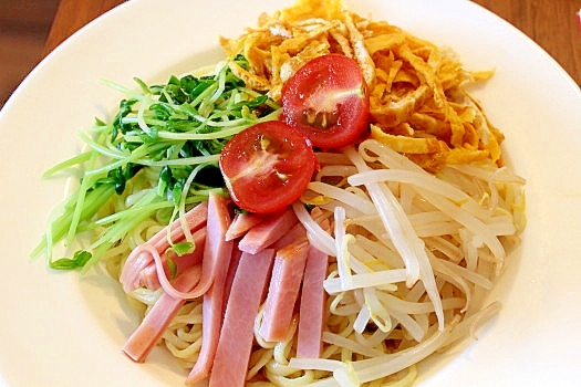 トウミョウとモヤシの冷やし中華
