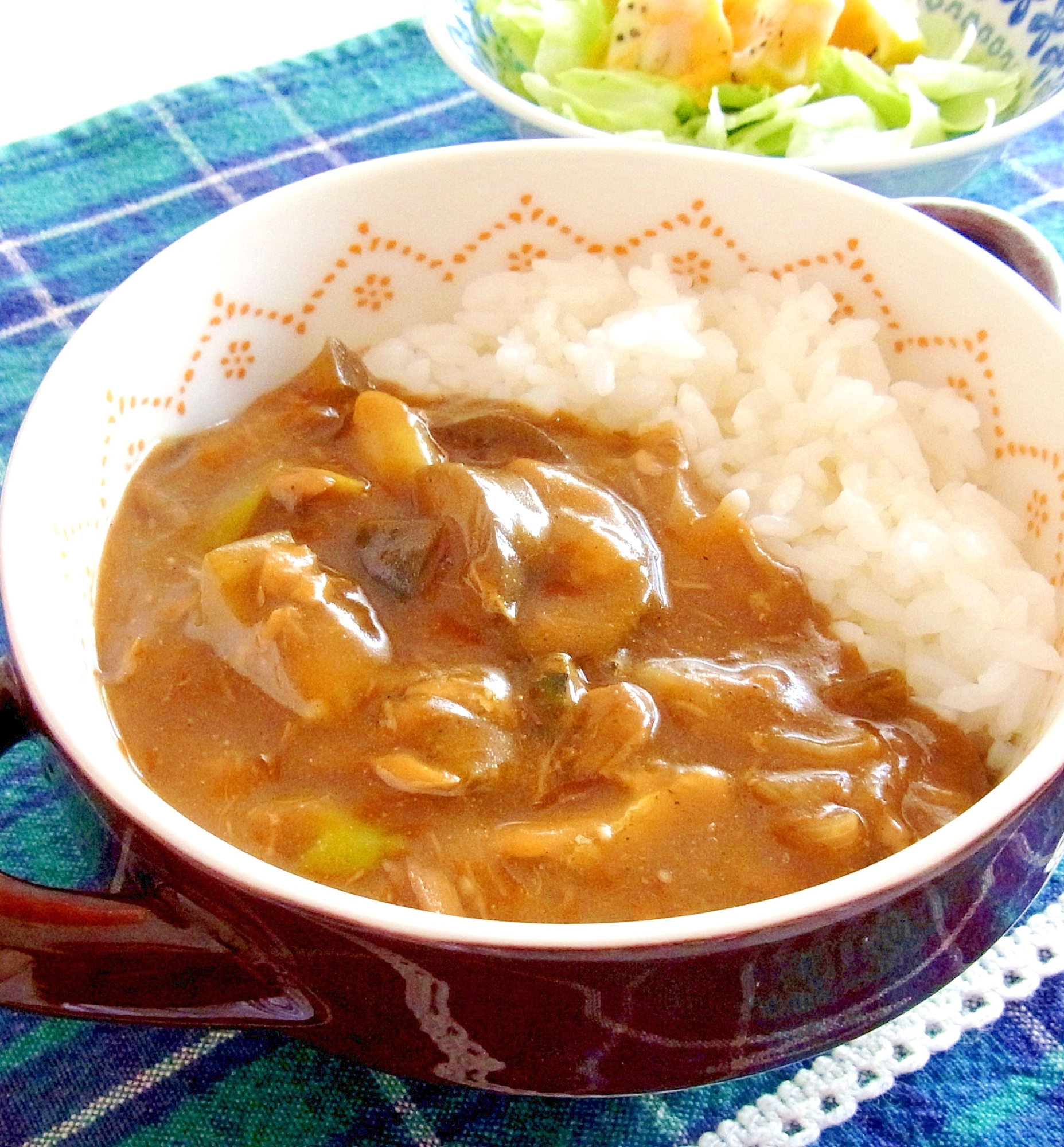 さば缶で簡単！さば茄子カレー