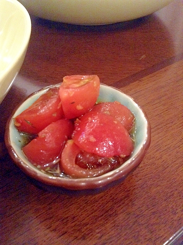 ミディトマトの甘酢サラダ