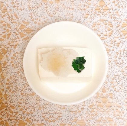 大根おろしと大葉の冷奴
