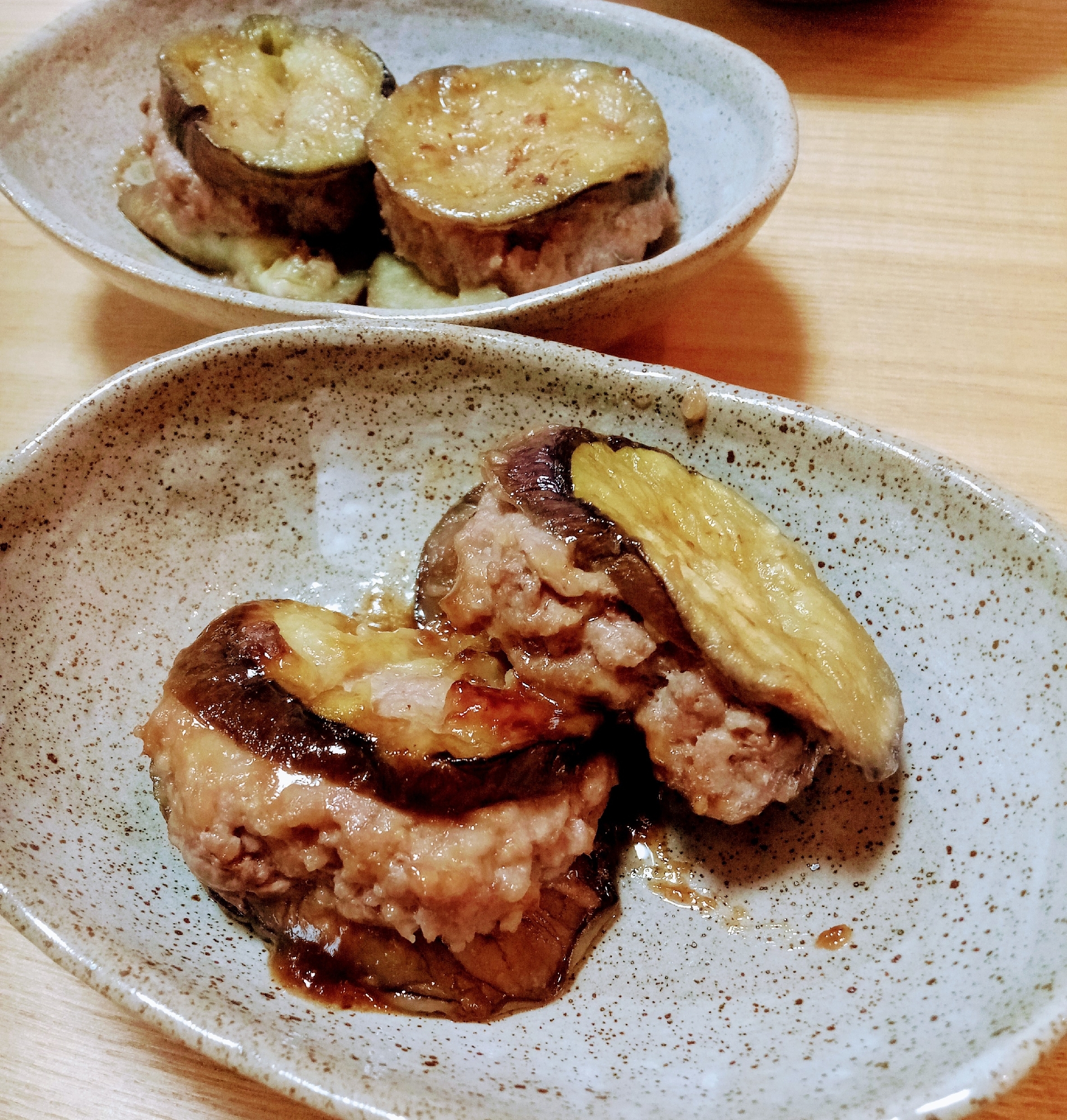 ナスのはさみ焼き