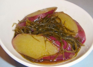 さつまいもの昆布煮