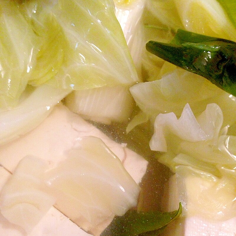 簡単 キャベツの湯豆腐 レシピ 作り方 By お父さん 時々se 楽天レシピ