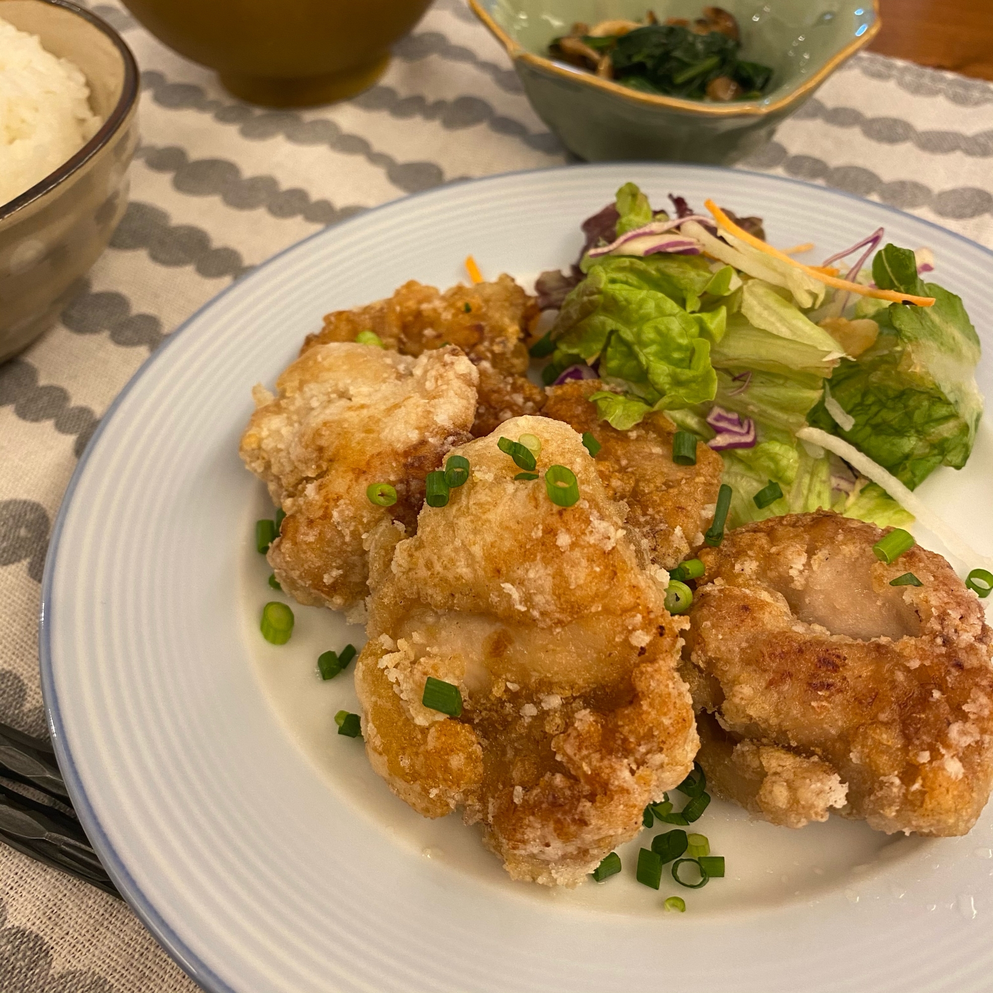 フライパンで揚げ焼き＊竜田揚げ風＊サクサク唐揚げ