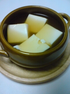 マルちゃん正麺うどんのスープで湯豆腐風