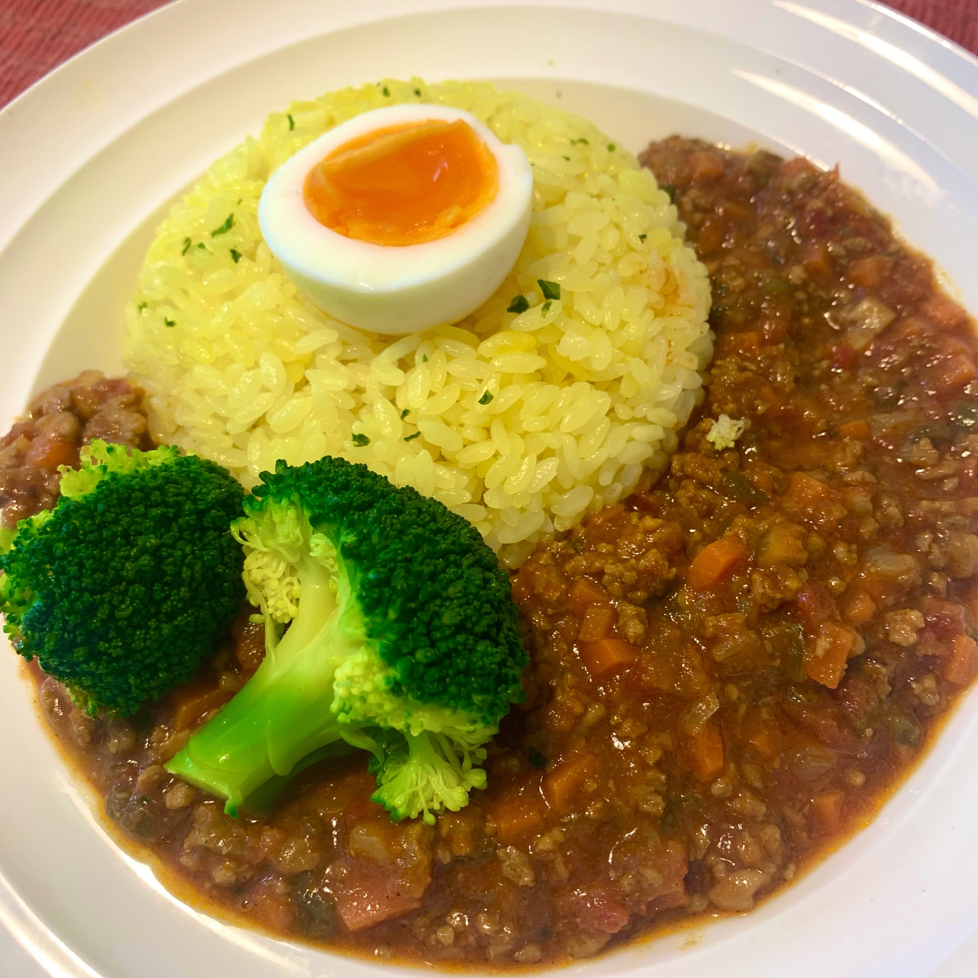 スパイストマトキーマカレー（ルー、小麦粉不使用）