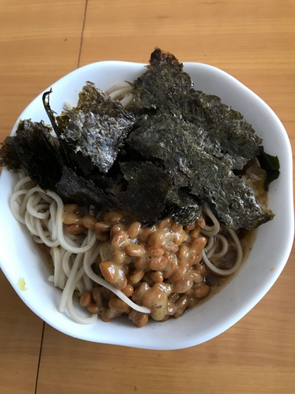 豆腐と納豆のぶっかけそば