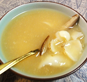 ホクホク美味しい、百合根の味噌汁