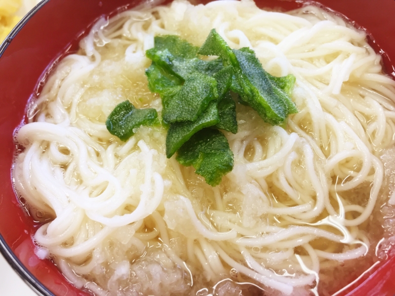 夏はさっぱり！みぞれそうめん