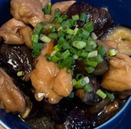 ☆茄子と鶏もも肉の甘酢炒め☆