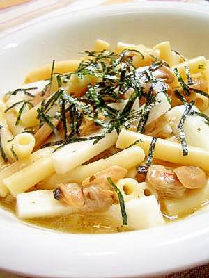 長芋サクサク和風ボンゴレマカロニ
