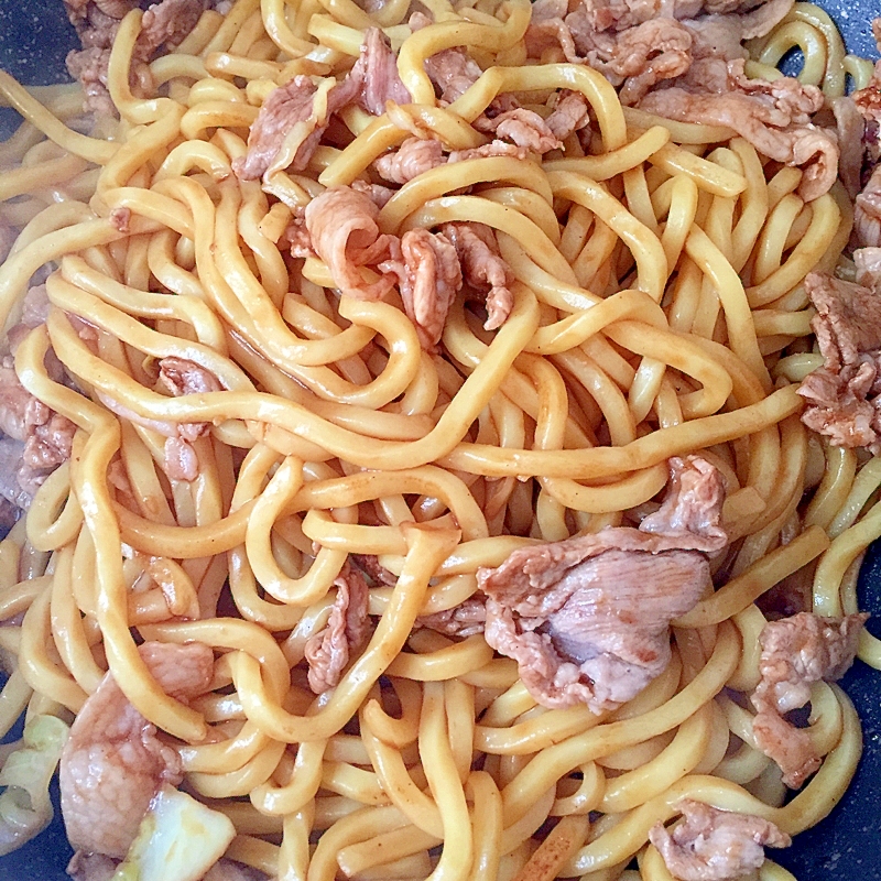 肉の焼きうどん☆