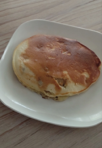 完熟バナナのホットケーキ