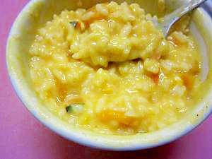 レンジｄｅかぼちゃのチーズリゾット レシピ 作り方 By みの13 楽天レシピ