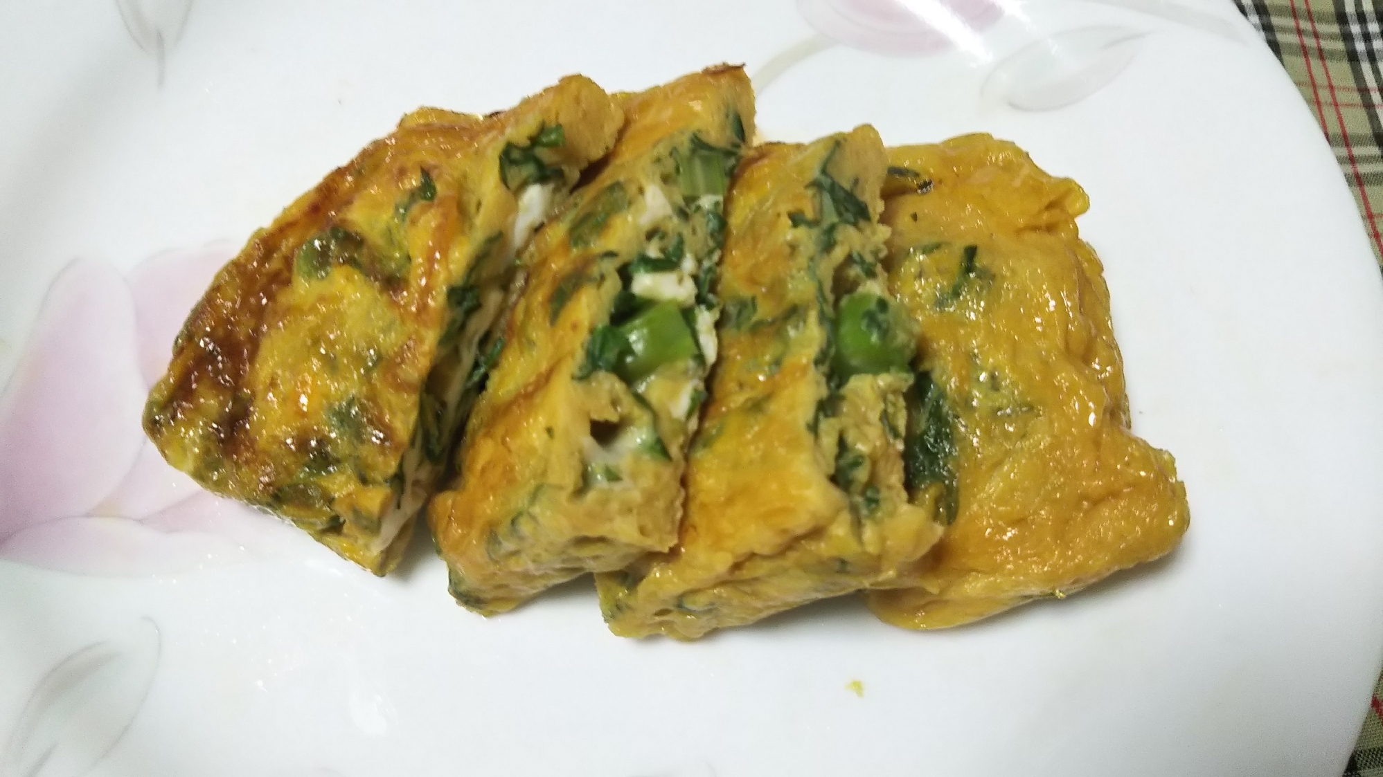 春菊入り卵焼き☆