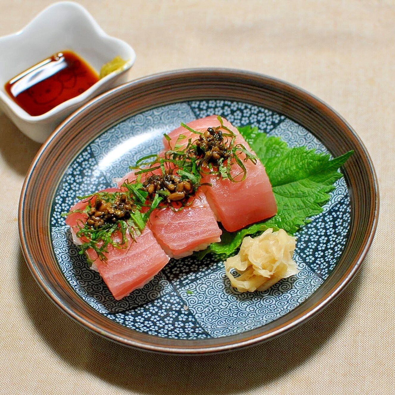 しその実味噌が香るまぐろの握り寿司 レシピ 作り方 By Taka5chan 楽天レシピ