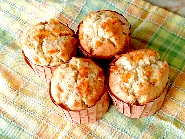 ピールで簡単!オレンジピールと紅茶のマフィン♪