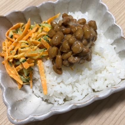 シソ納豆ごはん