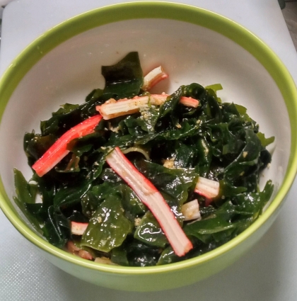 生わかめでᕷ* わかめとカニカマのナムルꕤ୭*