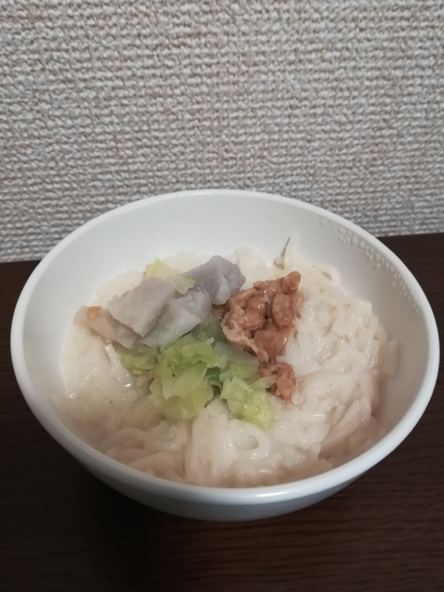 離乳食★キャベツ納豆里芋そうめん