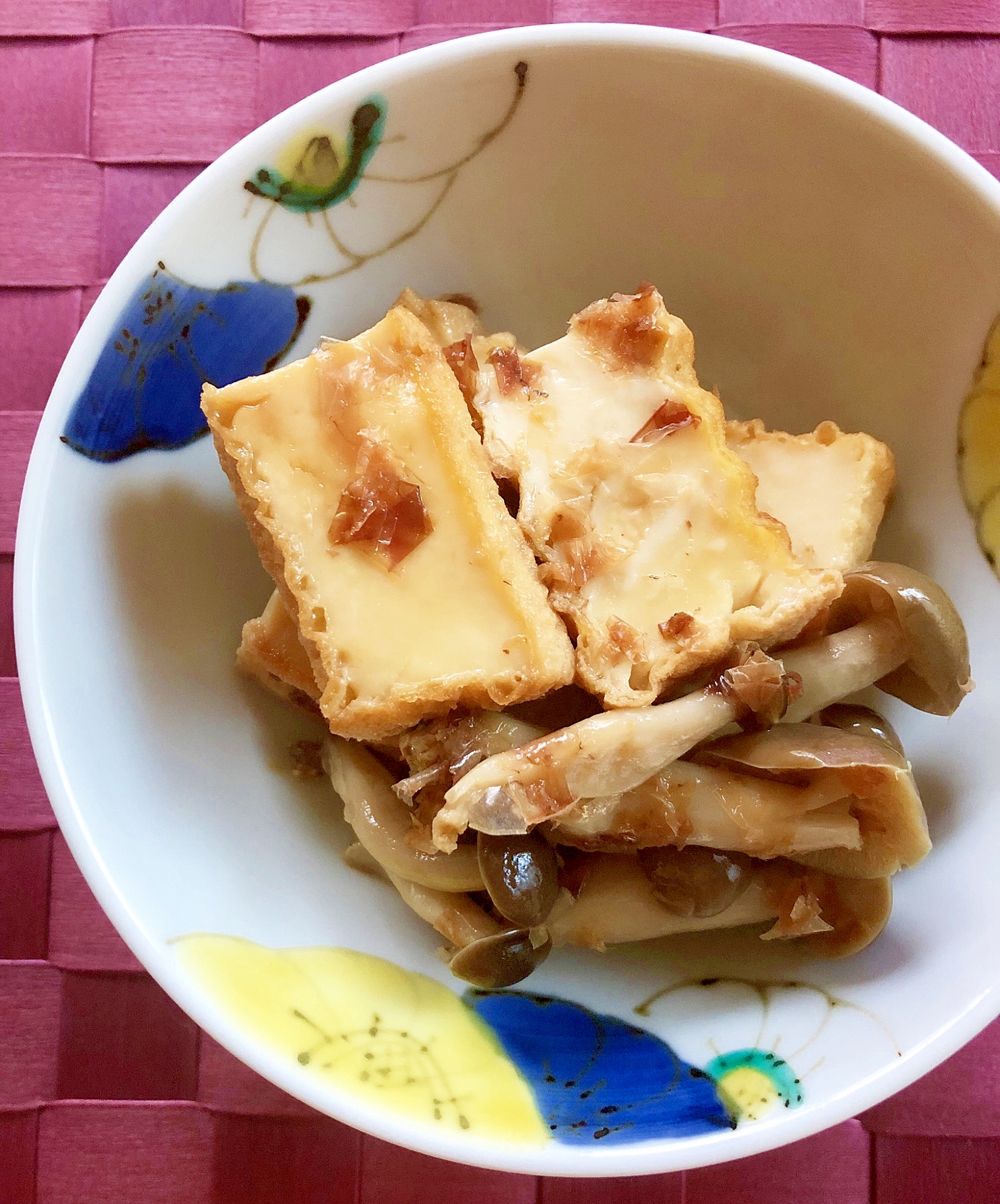 厚揚げとしめじのおかか煮