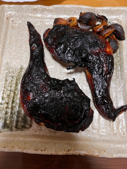 真っ黒になってしまいましたが、焦げてないお肉は、おいしかったです。