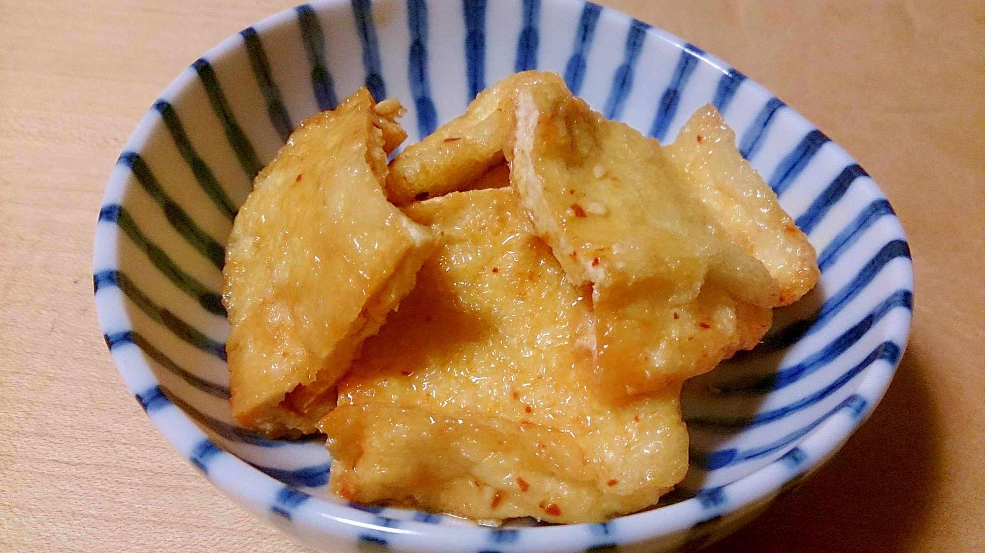 ちょっとしたおつまみ☆油揚げのピリ辛煮