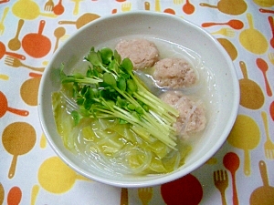 肉団子と春雨のスープ