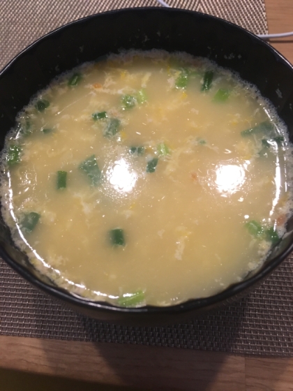 マグカップではなくお椀でですが、簡単に美味しいスープができました！またリピします！