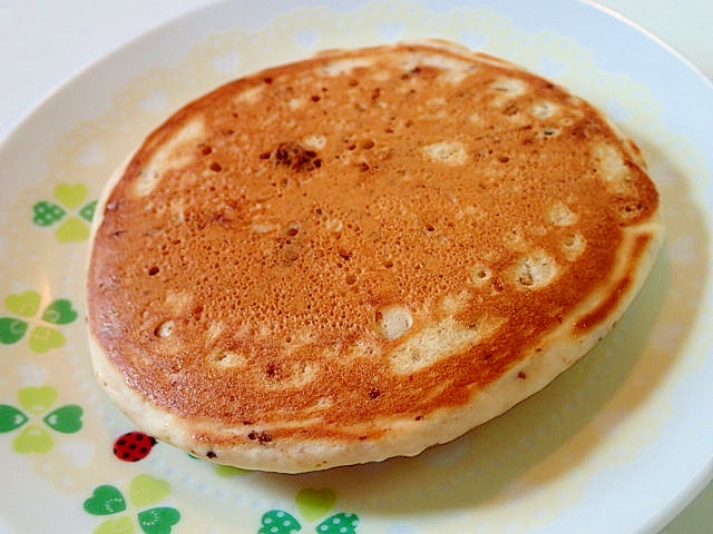 コ一ヒ一とカカオと麦チョコのホットケーキ