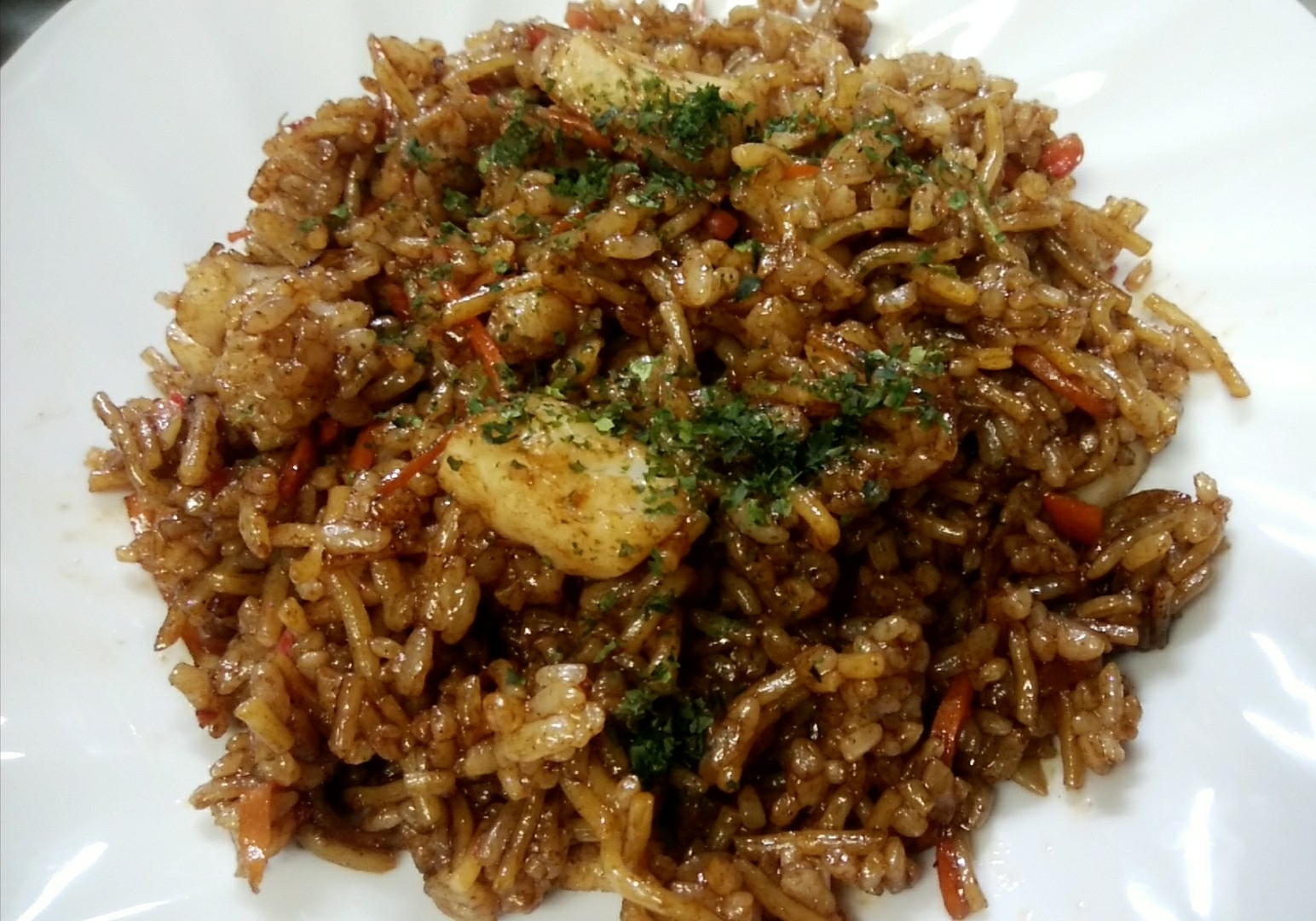 どろソースで⭐そば飯