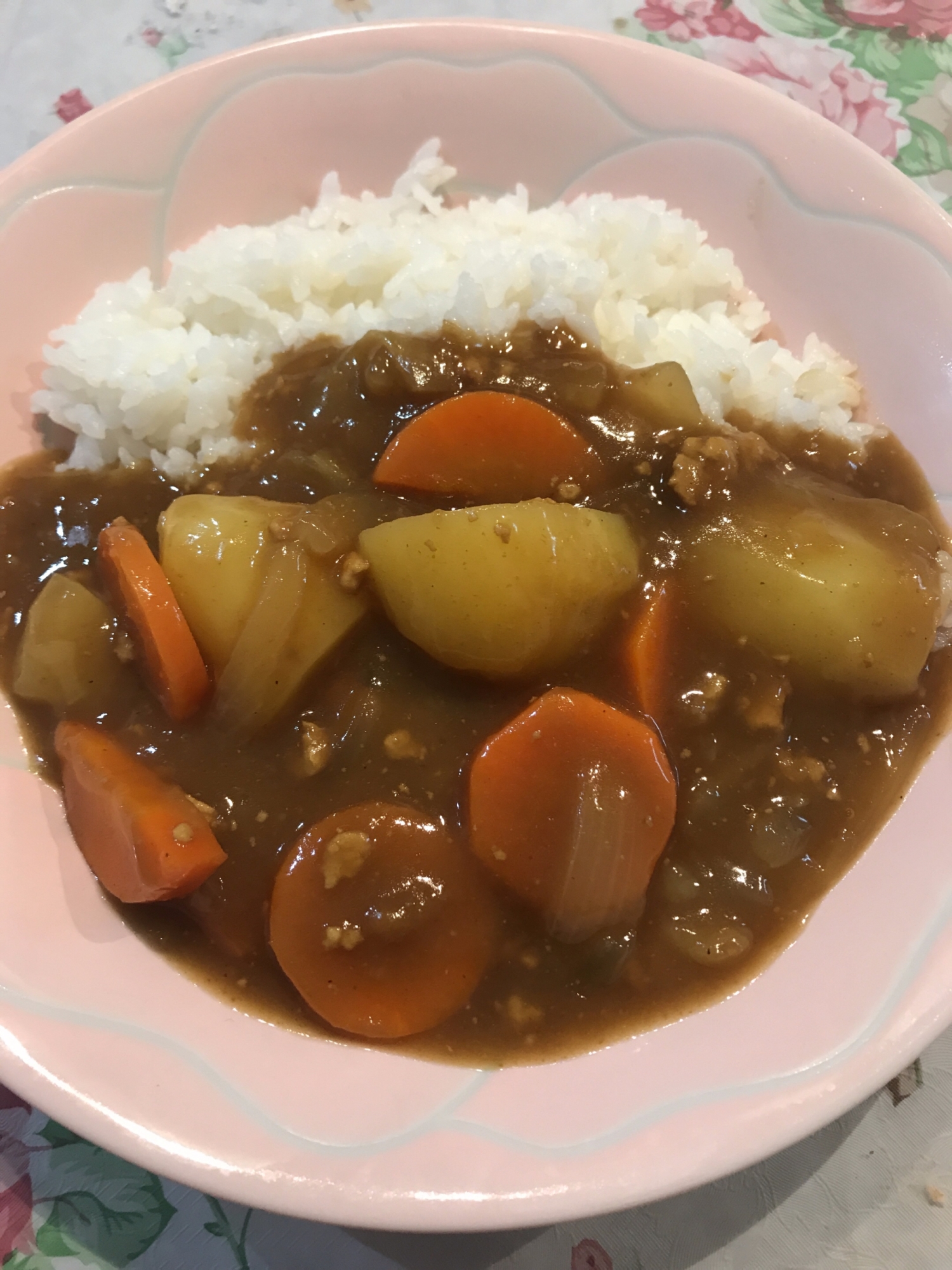 ひき肉カレー♡