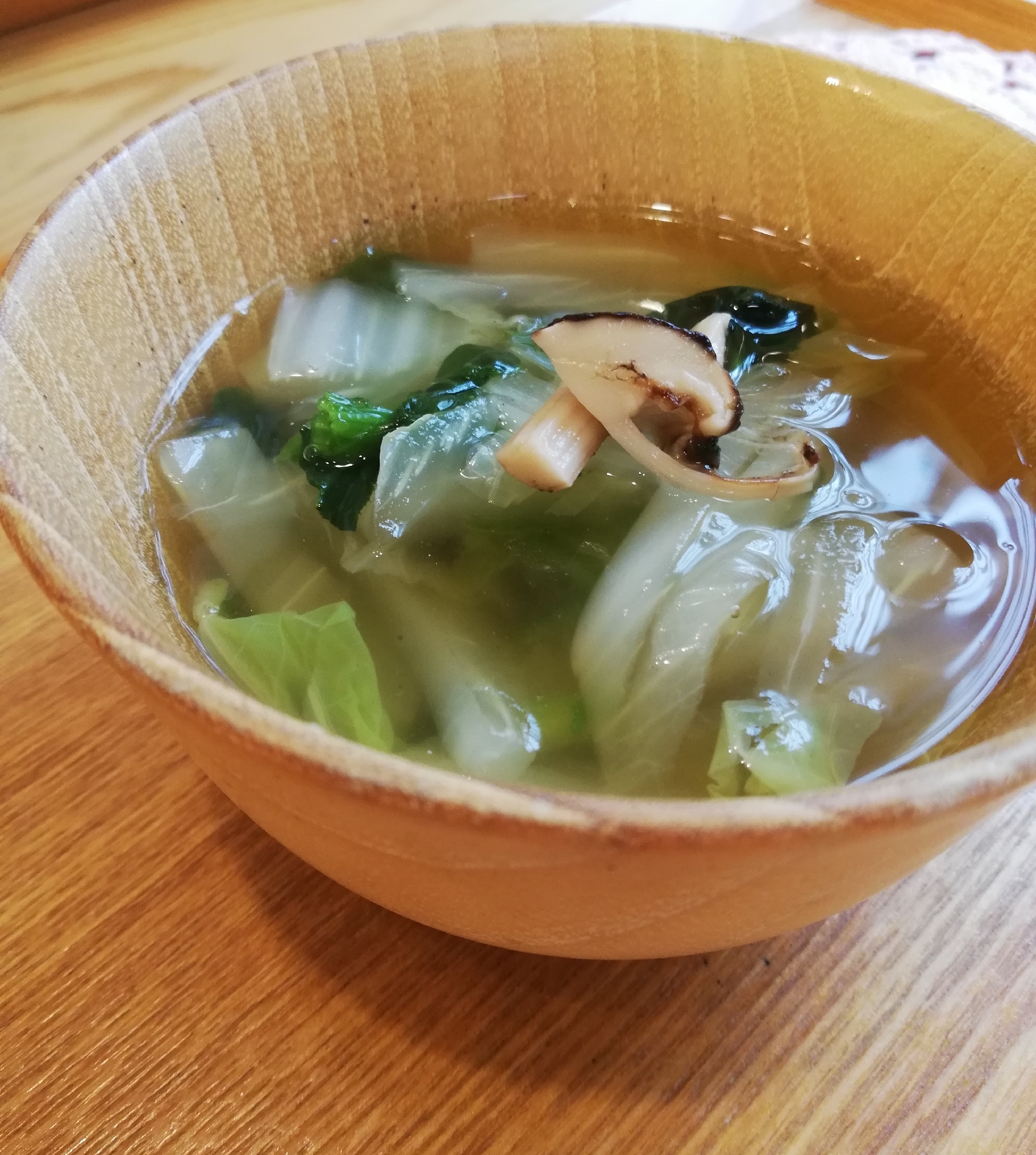 松茸の洋風スープ