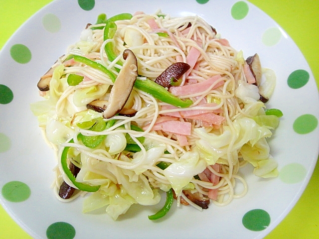 キャベツとハム椎茸の炒めそうめん レシピ 作り方 By Mint74 楽天レシピ キャベツとハム椎茸の炒めそうめん レシピ 作り方 By Mint74 楽天レシピ