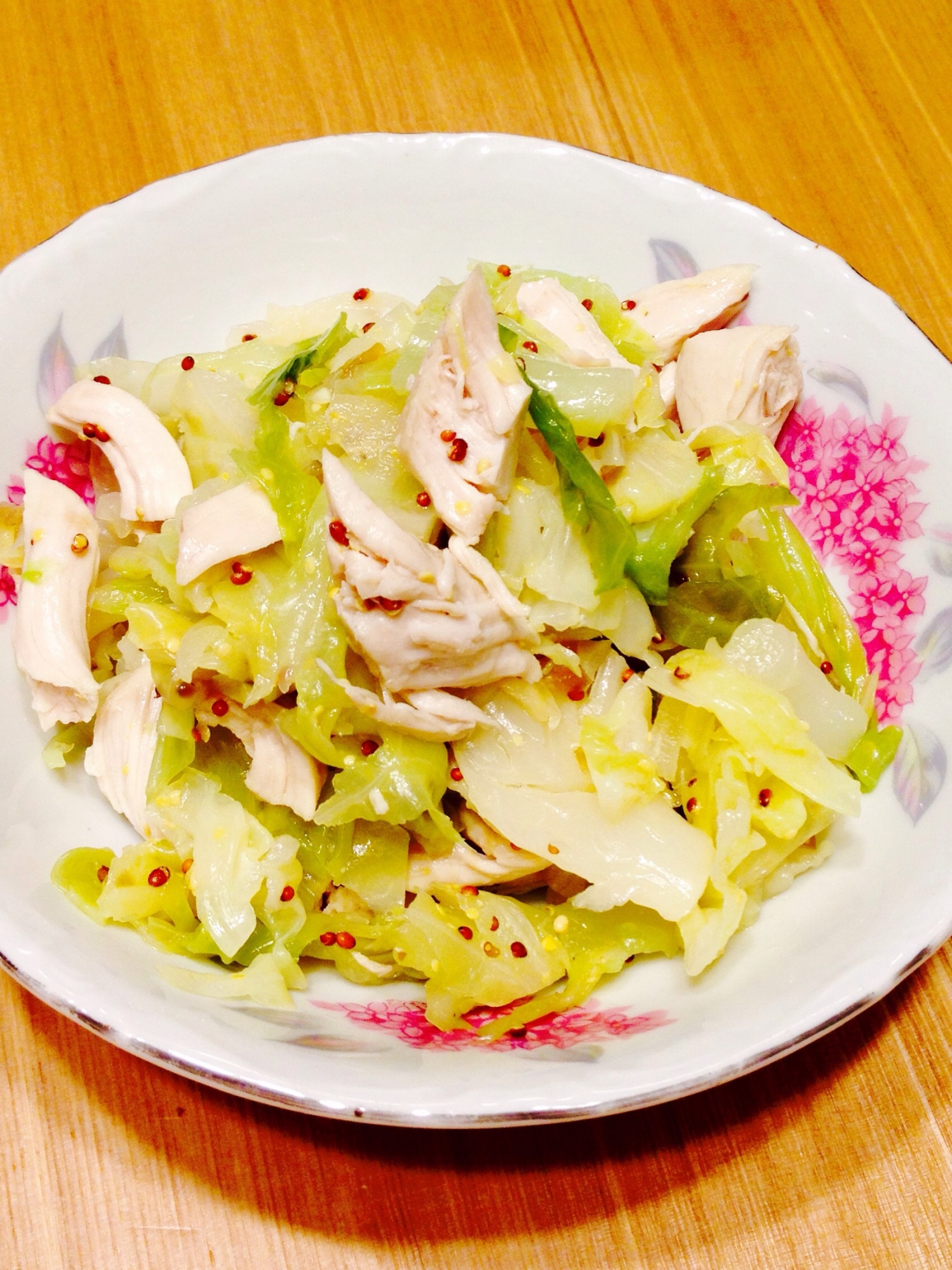 ササミとキャベツの粒マスタード和え レシピ 作り方 By いろどり10 楽天レシピ