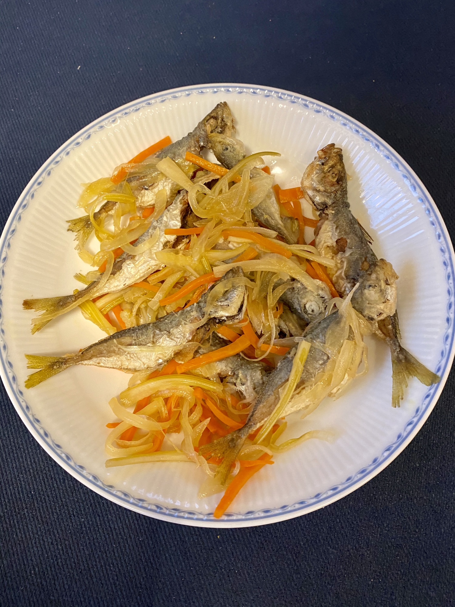 豆アジと千切り野菜のイタリアン風南蛮漬け