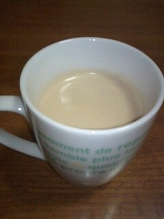 ミルクたっぷり♪香ばしいカフェオレ